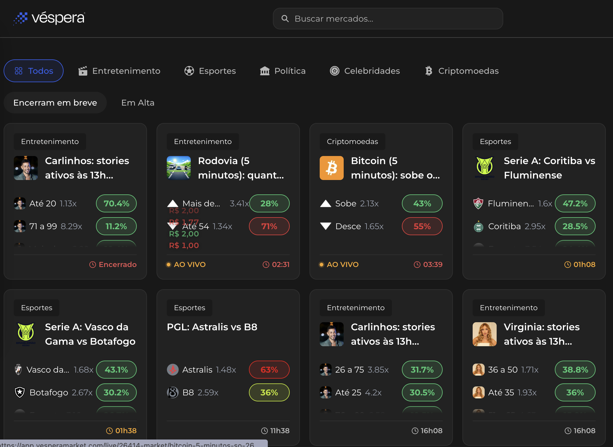 Véspera Market é confiável